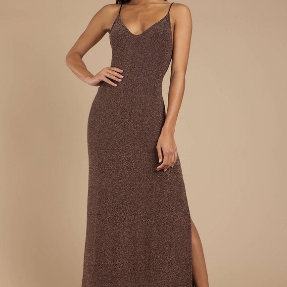 green emerald velvet dress Lola Formal High Slit Glitzy Glitter Dress